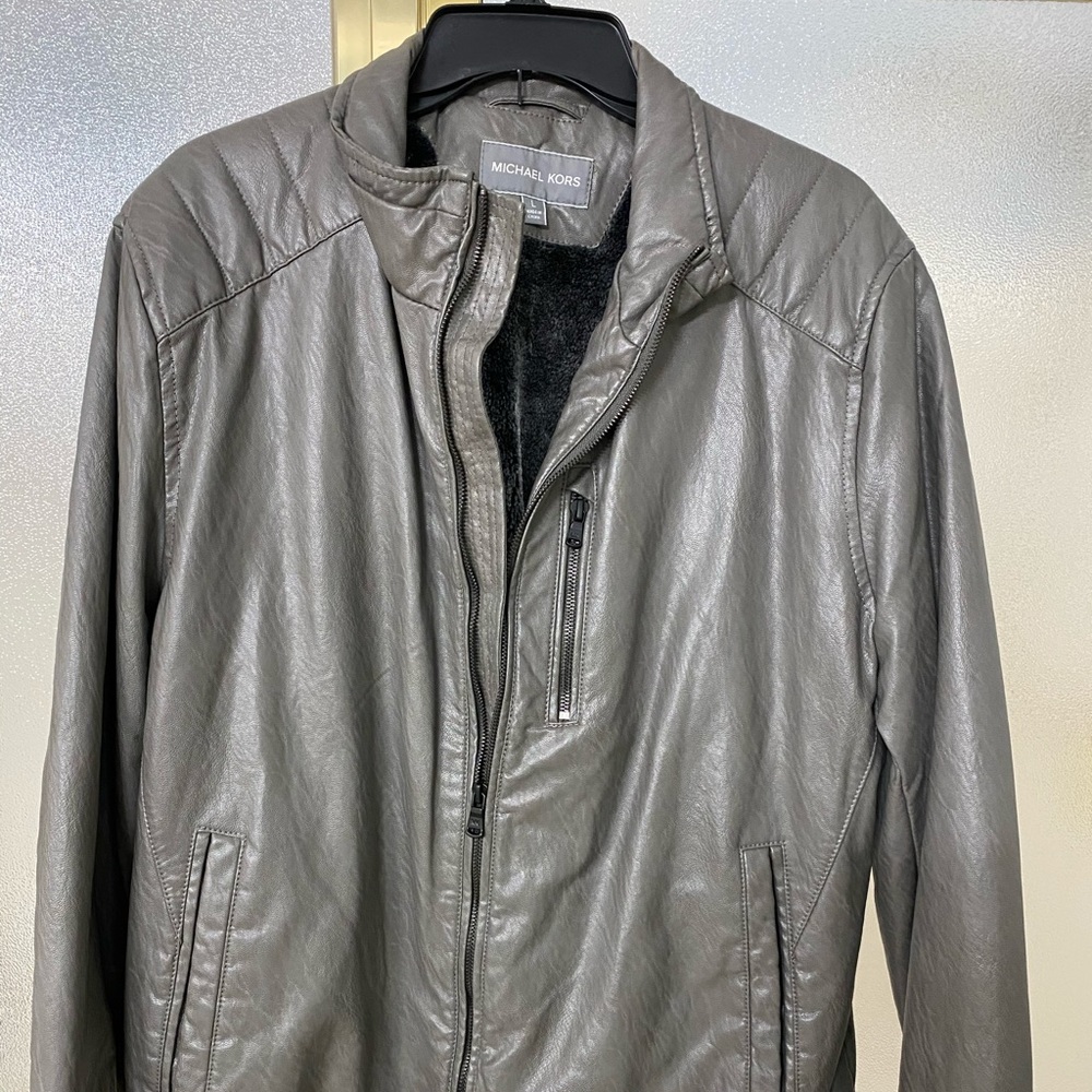 Michael kors grey jacket size large